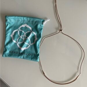 Rose gold Kendra Scott adjustable necklace